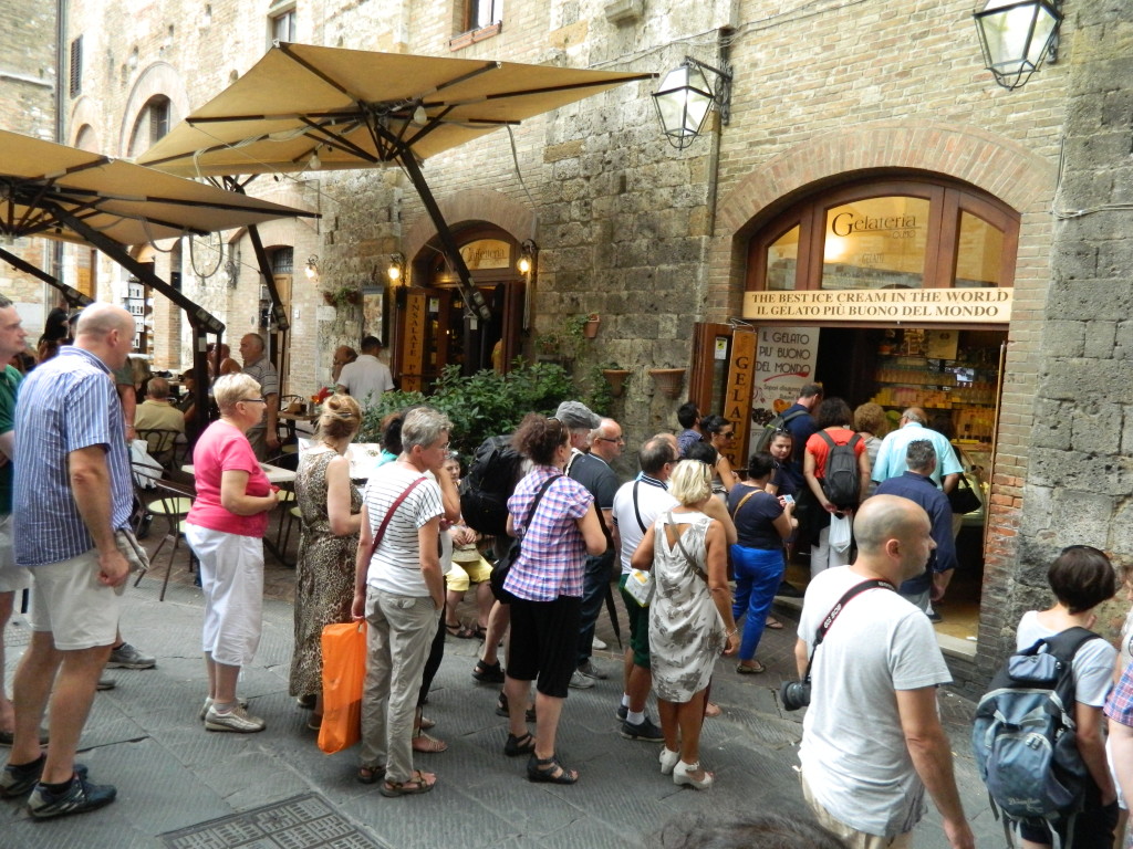 The best icecream in the world is always a draw on a hot day.